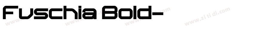 Fuschia Bold字体转换